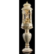 Small ceramic pavilion (tower) with pedestal, rotatable/movable, with built-in lighting (3 pcs).
