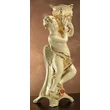 Ceramic angel with lamp.