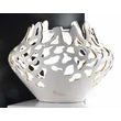 Short ceramic lamp with built-in lighting (3 pcs) with glass.