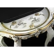 Ceramic console, with mirror with 2 angels with flower.