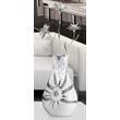 Medium size ceramic lamp, with original Swarovski crystals, with built-in lighting (3 pcs), with glass.