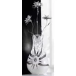 Medium size ceramic lamp, with original Swarovski crystals, with built-in lighting (3 pcs), with glass.