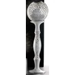 Ceramic lamp holder column with roses.