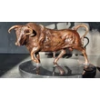 Bull bronze sculpture