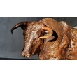 Bull bronze sculpture