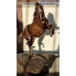 Wild horse bronze sculpture