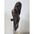 Sad lady bronze sculpture