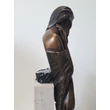 Sad lady bronze sculpture