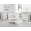 Molly chest of drawers with diaper changing and bathing kit, with 3 drawers - white-grey