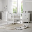 Charly chest of drawers with diaper changing and bathing kit, with 3 drawers - white-sand color