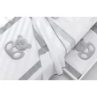 Charly crib - white-grey