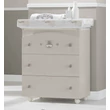 Charly chest of drawers with diaper changing and bathing kit, with 3 drawers - sand color