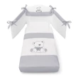 Tato crib - white-grey