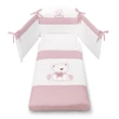 Tato crib - white-pink