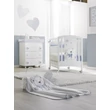 Tato chest of drawers with diaper changing and bathing kit, with 3 drawers - white-light blue