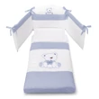 Tato crib - white-light blue