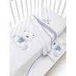 Tato crib - white-light blue