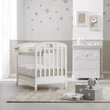 Tato crib - white-light blue