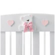 Tato chest of drawers with diaper changing and bathing kit, with 3 drawers - white-pink