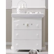 Tato chest of drawers with diaper changing and bathing kit, with 3 drawers - white-pink