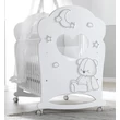 Stella Oblo crib - white-grey