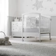 Stella Magic crib - white-grey