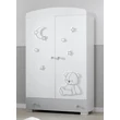 Stella 2-doors cabinet - white-grey