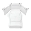 Elite crib with Swarovski crystals - white