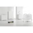 Dolce chest of drawers with diaper changing and bathing kit, with 3 drawers - white