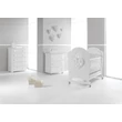 Elite crib with Swarovski crystals - white