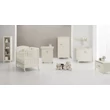 Jolie chest of drawers with diaper changing and bathing kit, with 3 drawers - white