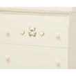 Jolie chest of drawers with diaper changing and bathing kit, with 3 drawers - beige