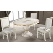 H2 Aurora Day Round dining table 115x115 cm (+45 cm extendable) - beige