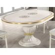 H2 Aurora Day Round dining table 115x115 cm (+45 cm extendable) - beige