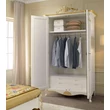 Passioni 2-doors wardrobe closet with decorative crown