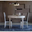 Eden Day Round dining table 120x120 cm (+50 cm extendable), without wood grain, with smooth surface