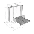 Kentaro Sofà Cabinet bed - 234 cm