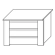 LM Jazz Armadio Interior 3-drawers block into 148 and 230 cm sliding door cabinet