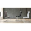 LM Marta Fabric Sled chair - grey