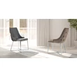 LM Sophia Velvet Chair - grey