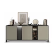 Beige-Dark Brown Sideboard with LED Light, 3-Doors – LM Venus Day