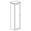 Dafne 1-door cabinet - discontinued product