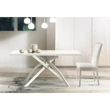 Dining Table with White Metal Legs, Natural Edge, 160x90 cm – Morello 2230