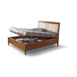 Double Bed Frame with Upholstered Headboard, with Bedding Storage – Morello 4208