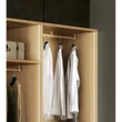Walk-In Closet with Closed Sides and Closed Back, with Drawers, Tanganyika Walnut – Morello 4461