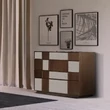 Komód 4 fiókkal, skót dizájnnal – Morello Tartan 3978
