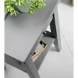 Virágtartó kisasztal 1 fiókkal, négyzet alakú, 70 cm magas – Morello 3442