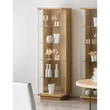 Vitrines szekrény, 1 ajtós (balra nyíló), zárt, pormentes talppal – Morello 3003