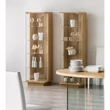Vitrines szekrény, 1 ajtós (balra nyíló), zárt, pormentes talppal – Morello 3003