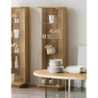 Vitrines szekrény, 1 ajtós (jobbra nyíló), zárt, pormentes talppal – Morello 3004